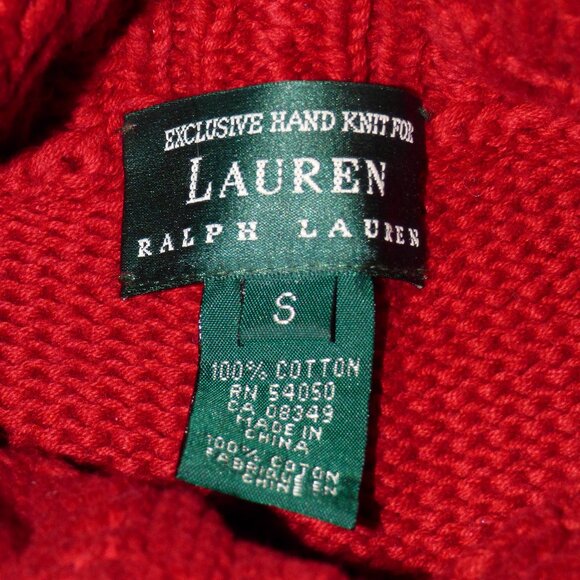 Ralph Lauren Rusty Red Snowflake Sweater, size S - Picture 5 of 14